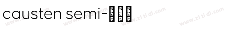 causten semi字体转换
